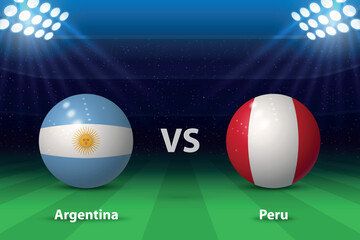 Argentina vs Peru. America soccer tournament 2024 - 783072641