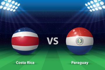 Costa Rica vs Paraguay. America soccer tournament 2024 - 783072646