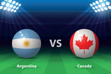 Argentina vs Canada. America soccer tournament 2024 - 783072648
