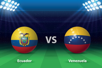Ecuador vs Venezuela. America soccer tournament 2024