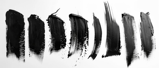 Abstract Brushstroke Artwork Depicting Motion and Flow