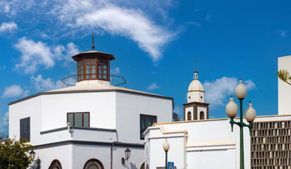 The center of the old town of Arrecife, Lanzarote, Canary Islands, Spain