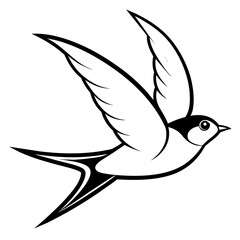 A flying bird   logo icons vector illustration 