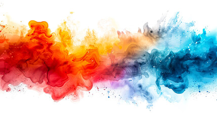 Fototapeta premium Bold Paint Splatters: Unleashing Creativity and Artistry on a Blank Canvas