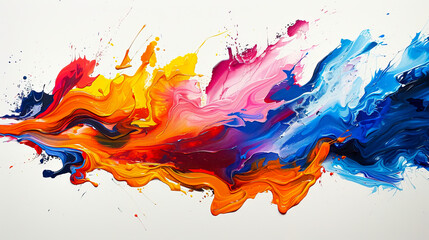 Bold Paint Splatters: Unleashing Creativity and Artistry on a Blank Canvas
