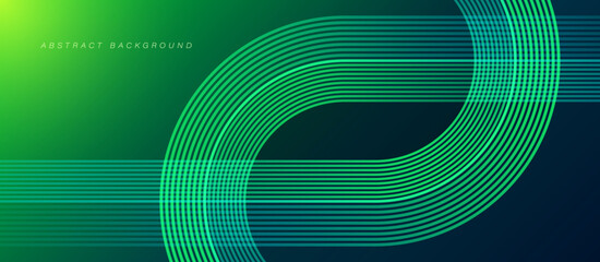 Abstract modern blue green gradient background with glowing lines. Geometric lines pattern. Trendy creative design. Futuristic graphic. Suit for brochure, business, cover, poster, website, banner