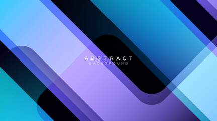 Modern geometric abstract background. Blue purple gradient geometric shape overlay layer. Creative design. Trendy style. Suit for brochure, banner, card, cover, flyer, website, poster