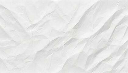 Fototapeta premium Recycled crumpled white paper texture or wrinkled page background for design with copy space