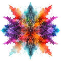 kaleidoscopic kaleidoscope of colors with the explosive burst of colored powder.