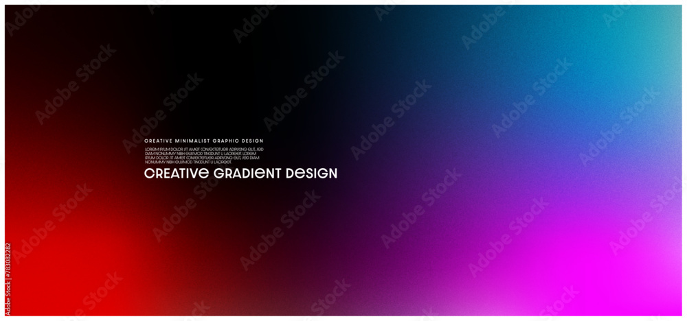 Poster banner design with an abstract dark color gradient texture background set. design graphics for wallp