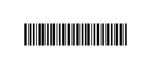 Vector long barcode illustration. - obrazy, fototapety, plakaty