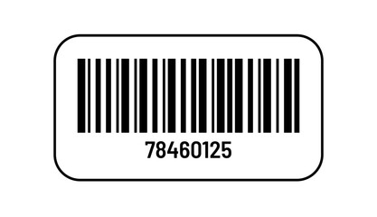 Vector long barcode illustration.