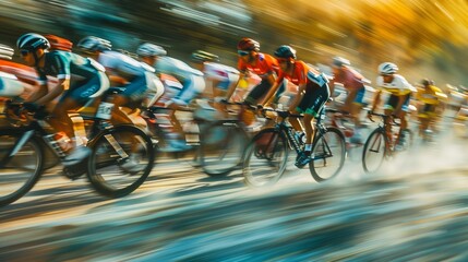Dynamic bicycle race in motion