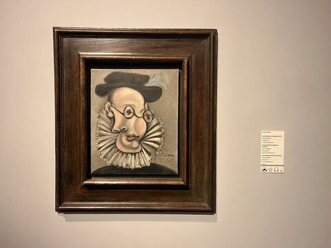 Inside Picasso museum in Barcelona, Spain
