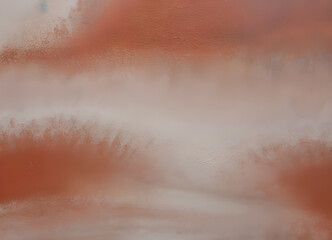 Fototapeta premium Bright colorful waves pastel watercolor Colored splashes on paper.Generative AI 