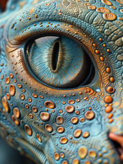 close up of a blue / green eye of a reptilian alien wallpaper, scifi macro eye shot of an extraterrestrial, fantasy background
