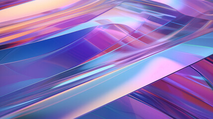 holographic iridescent background, Vibrant Energy Waves: Abstract background with colorful lines, motion, and bright textures in blue, pink, and purple hues