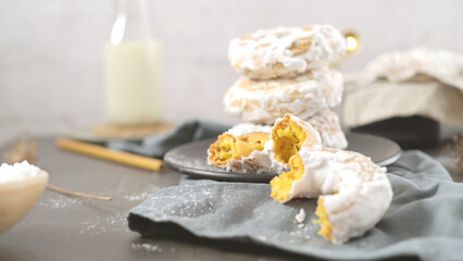 Sweet portuguese donuts