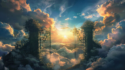 Gates of heaven - obrazy, fototapety, plakaty