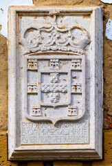 coat of arms, Faro, Portugal, Algarve, February 2024