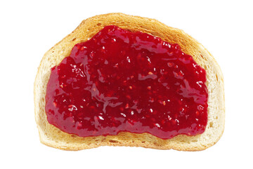 Toasted bread with jam
