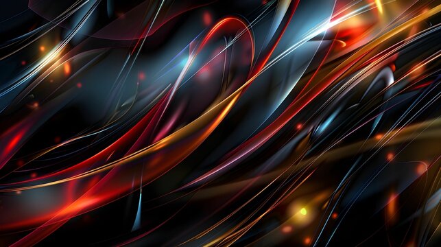 abstract background illustration. Colorful lines background image. Simple illustration. Colorful wallpaper image. Colorful sparkling wave curve design background. Background for desktop website.