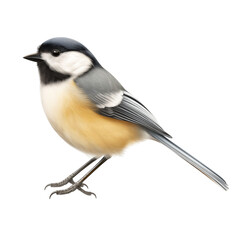Obraz premium Titmouse bird isolated on transparent background
