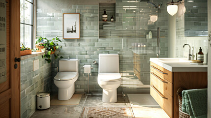 Sleek Serenity. Designing a Modern Scandinavian Bathroom