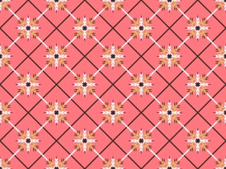 asian ikat seamless pattern traditional design illustration for background carpet clothing and home decoration 