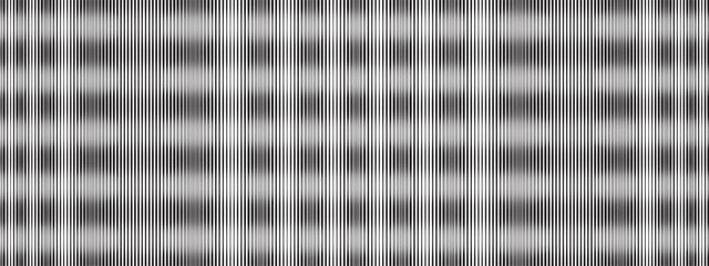 Moire optical effect of surreal psychedelic background. Seamless pattern with grunge texture. Black and white abstract bg. Simple pattern with lines