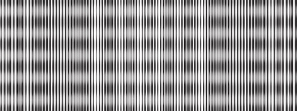 Moire optical effect of surreal psychedelic background. Seamless pattern with grunge texture. Black and white abstract bg. Simple pattern with lines