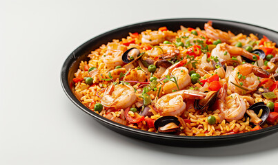 Fototapeta premium Vibrant Valencia Cuisine: Cooking Delicious Paella