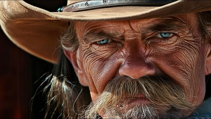Gritty Cowboy Old Wild West High Noon Western - obrazy, fototapety, plakaty