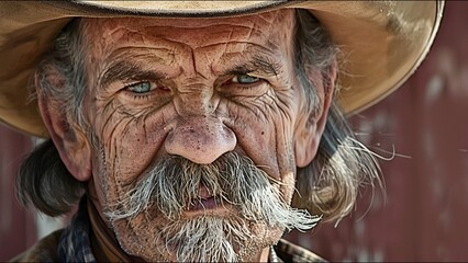 Gritty Cowboy Old Wild West High Noon Western - obrazy, fototapety, plakaty