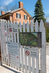 Fototapeta premium entrance to Riverdale Farm located at 201 Winchester Street in Toronto, Canada