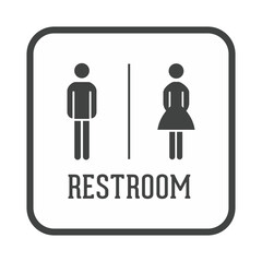 Restroom male-female - Boarder set