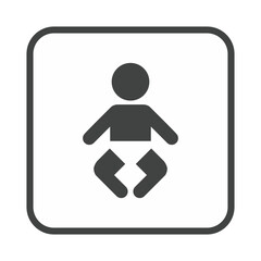 Restroom baby changing icon