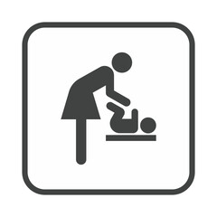 Restroom baby changing icon
