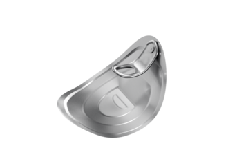 tin can, lid with open lock, transparent background