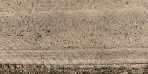 view from above on texture of gravel road. - 783118413