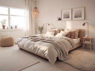 A Sunny Morning in a Cozy Bedroom