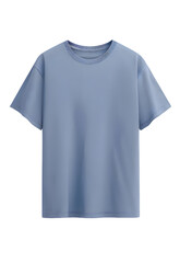 Blue T-shirt mockup isolated on transparent background