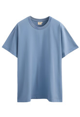 Blue T-shirt mockup isolated on transparent background