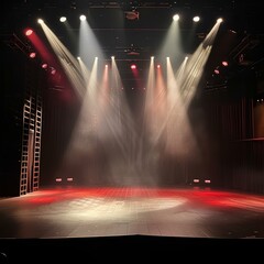 stage lights on stage