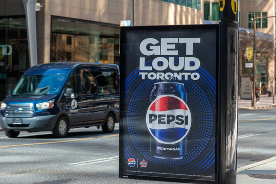 Pepsi Cola street poster in Toronto, Canada