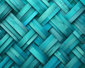 Construct a geometric pattern using only straight lines in shades of turquoise, abstract  , background - obrazy, fototapety, plakaty