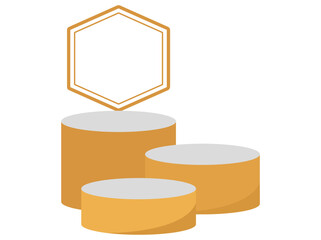 Podium Stage Frame Background Illustration
