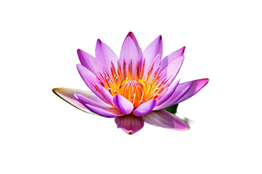 pink water lily transparent background