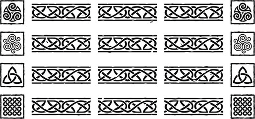 Seamless Celtic Knot Borders with Square Corners