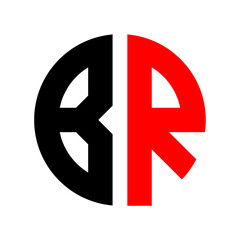 Fototapeta premium circle br logo